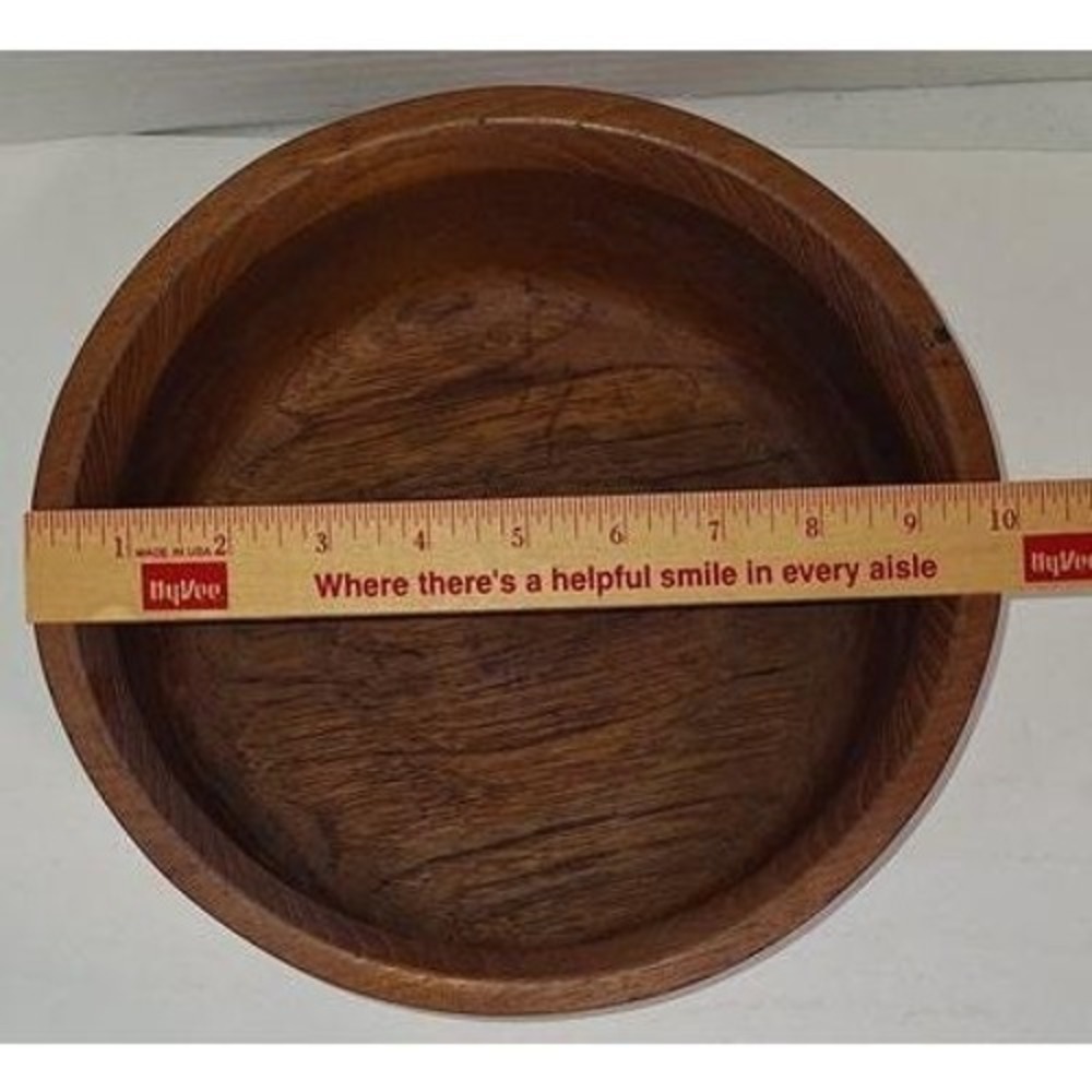 Good Wood Teak Bowl Salad Dough Vintage - Picture 10 of 13